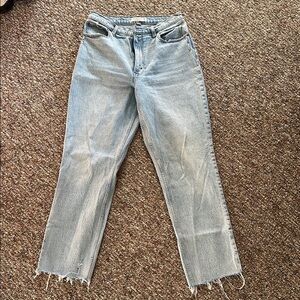 Women's Abercrombie curve love 90s straight ankle jeans